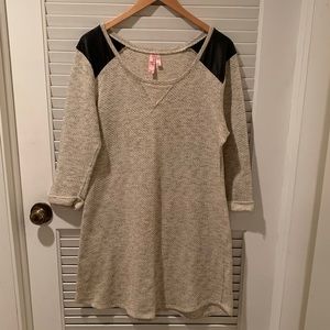 Dolled Up 3/4ths Sleeve Light Gray Dress
